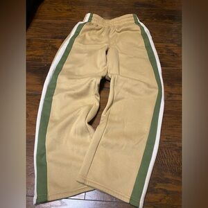 Stylish Tan and Green Track Pants
